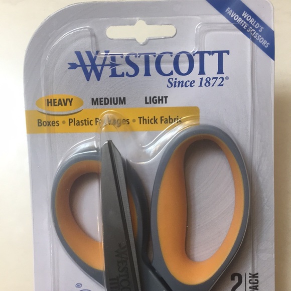 Wescott Double Pack Titanium Heavy Scissors NIP - Picture 5 of 6